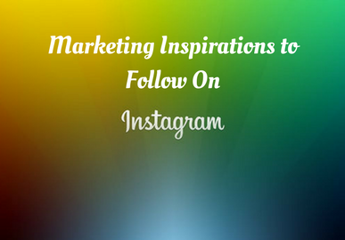 The Marketing Inspirations to Follow On Instagram