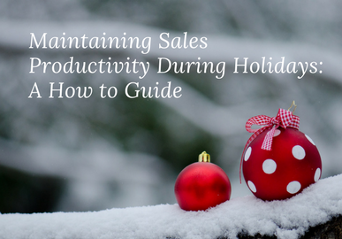 Maintaining Sales Productivity during Holiday: A How to Guide