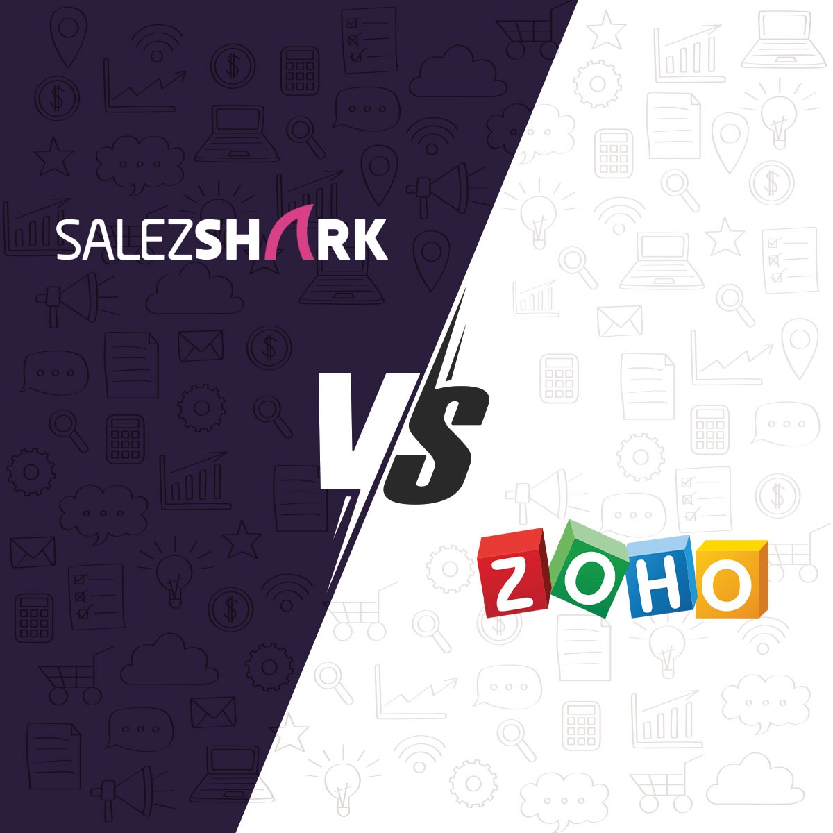 SalezShark CRM vs Zoho 