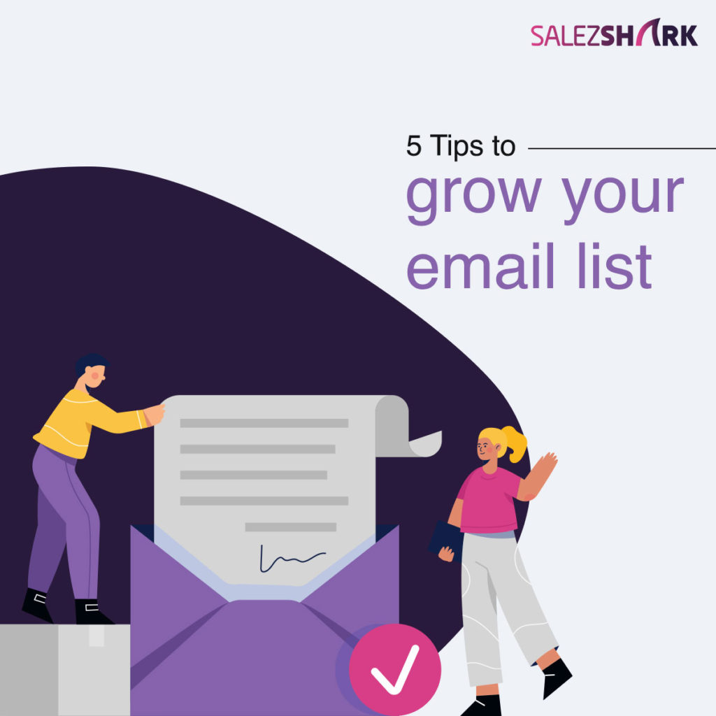 5 Tips to grow your email list