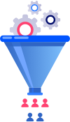 Simplifies your work
                                                by filtering